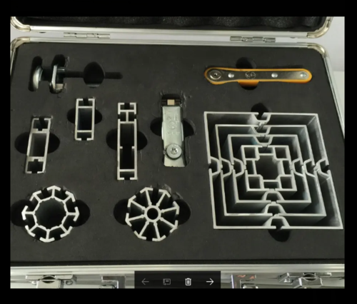 标准 6063 T5 铝制展览展示配件